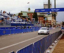 Start Finish Line and Broadcast Media Tribune, Sydney 2000 Road Cycling