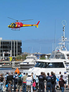 Interagency simulated rescue, 2010 Community Safety Day at Docklands